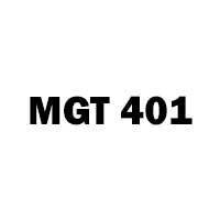 mgt 401